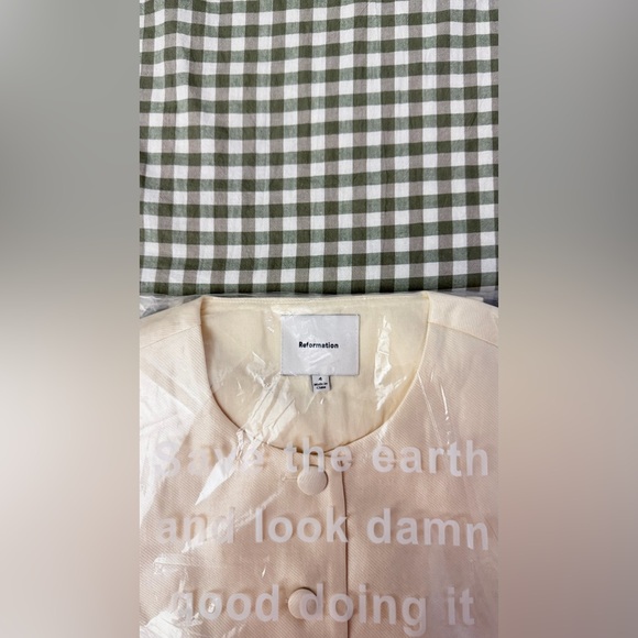 Reformation Mika Two Piece in Cream. Brand new without tags, never worn. - Picture 7 of 12